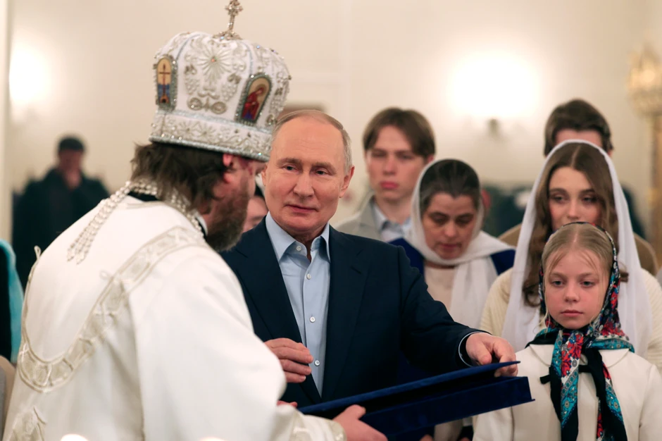Vladimir Putin, božićna liturgija