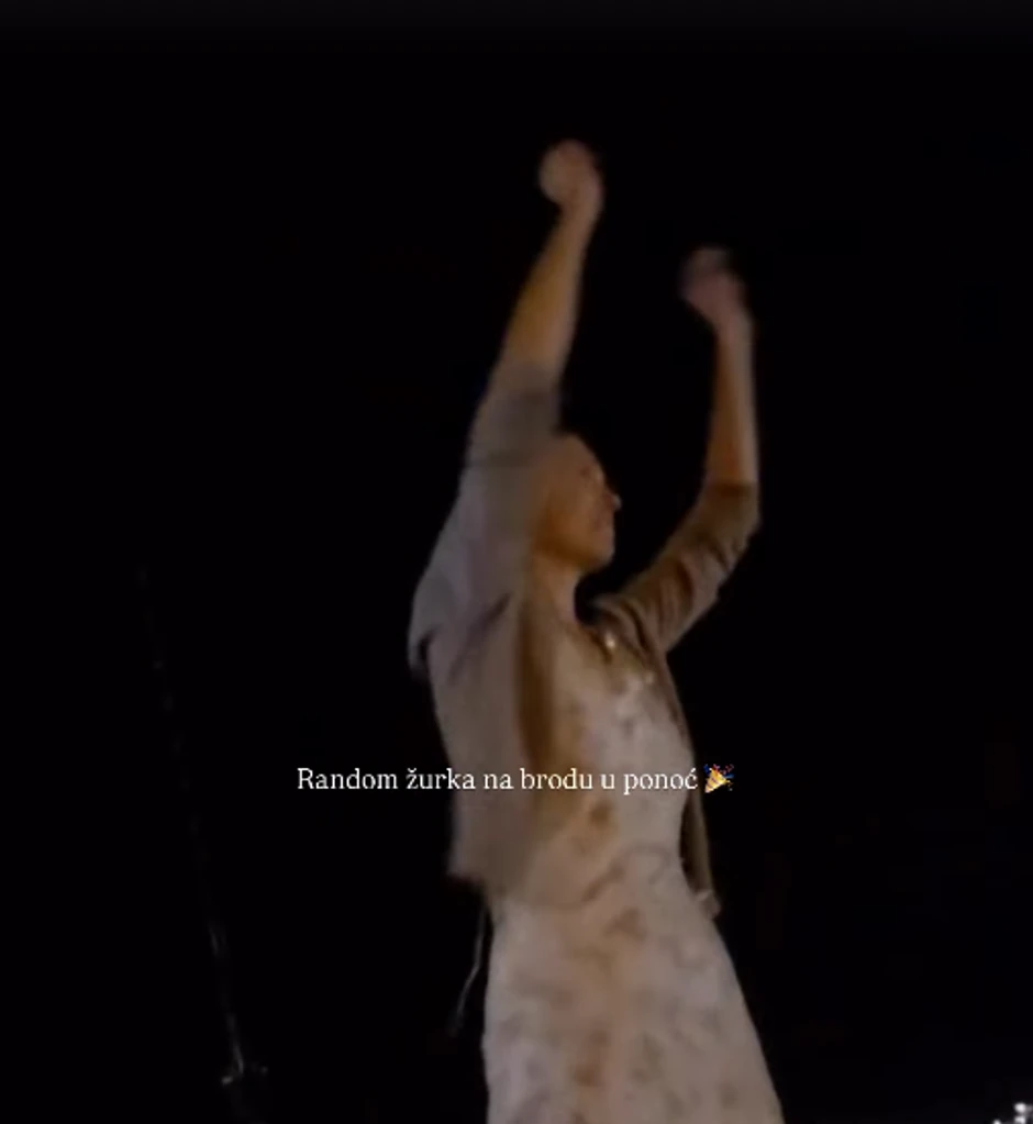 Anica Lazić na brodu