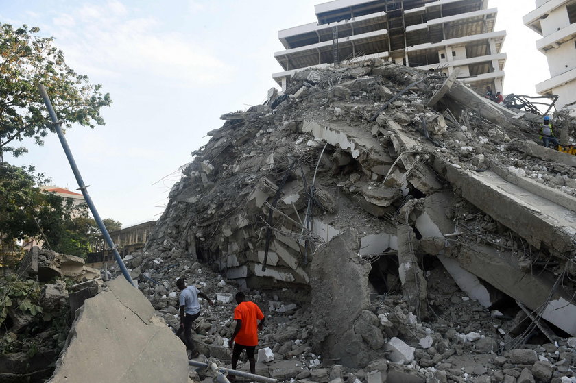Nigeria. Katastrofa budowlana w Lagos