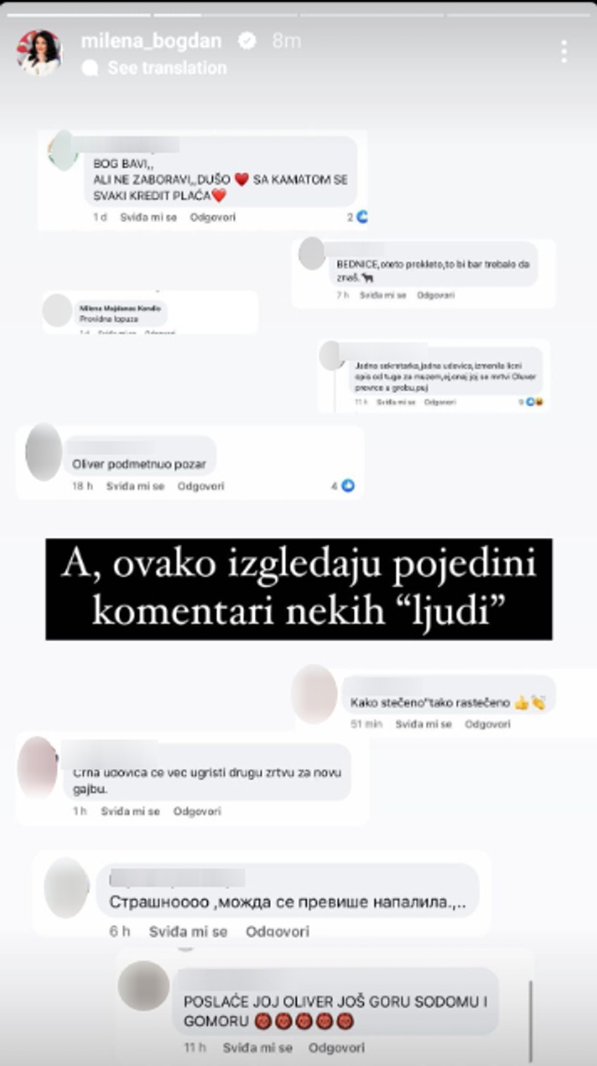 Milena Bogdan dobija pretnje
