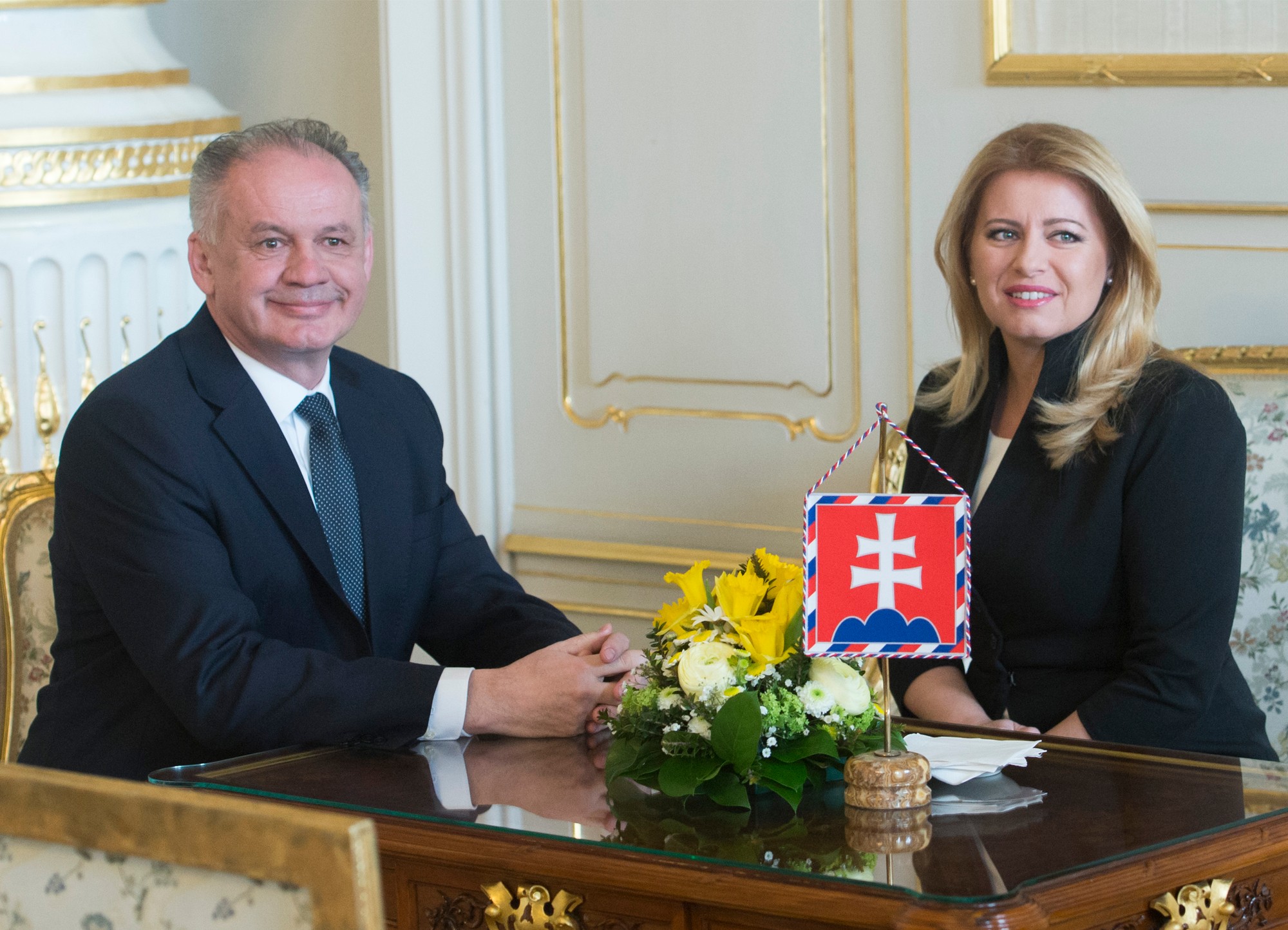 Zuzana Čaputová a Andrej Kiska.