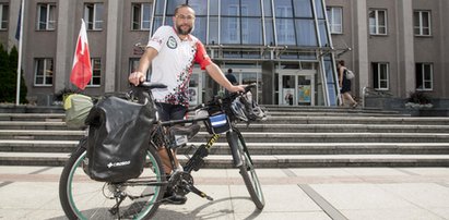 Waldemar Malina pojechał na rowerze do Czeczenii