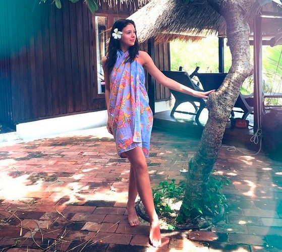 Klaudia Halejcio na wakacjach w Tajlandii