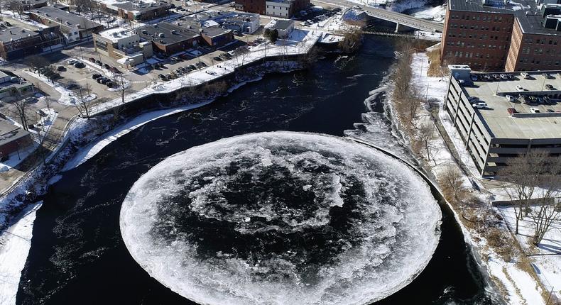 maine ice disk floe