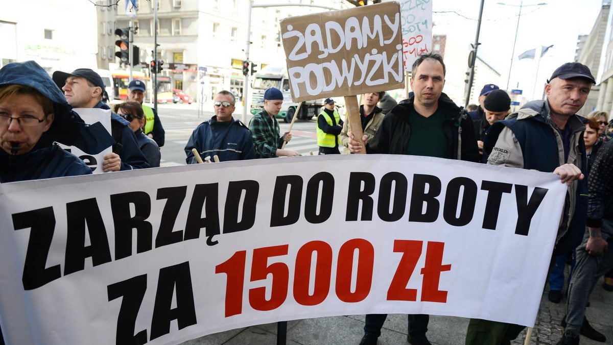 protest pracowników poczty