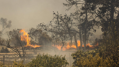 Pożar na wyspie Chios. Ostrzeżenie dla mieszkańców