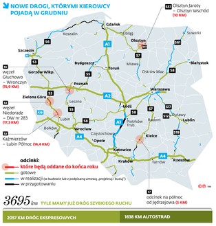 W tym roku padnie rekord pod względem nowych dróg. Doganiamy Wielką Brytanię [MAPA]