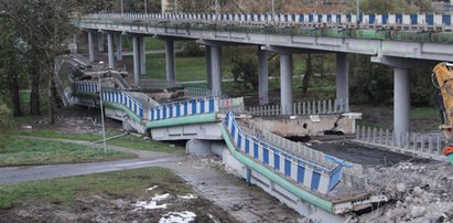 To były ułamki sekund. Wiadukt w Koszalinie zawalił się jak domek z kart! [FILM Z KATASTROFY]