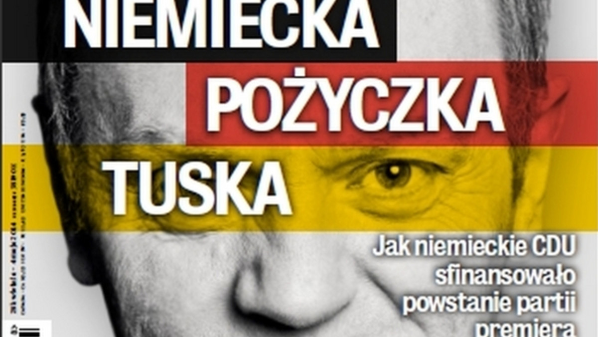 Tygodnik "Wprost" pisze w najnowszym numerze, że niemiecka partia CDU finansowała w latach 90. Kongres Liberalno-Demokratyczny, czyli ugrupowanie, którego przewodniczącym był Donald Tusk.