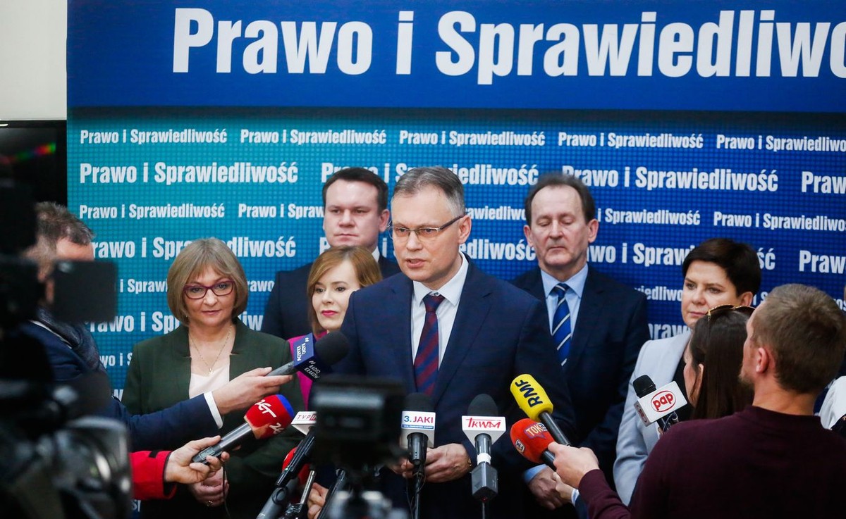 Konferencja prasowa Prawa i Sprawiedliwości