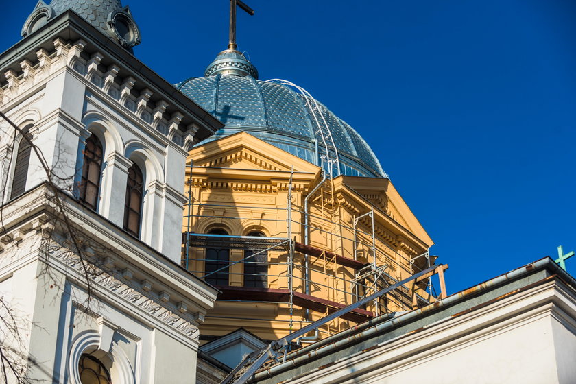 Trwa remont kościoła pod wezwaniem Zesłania Ducha Świętego w Łodzi