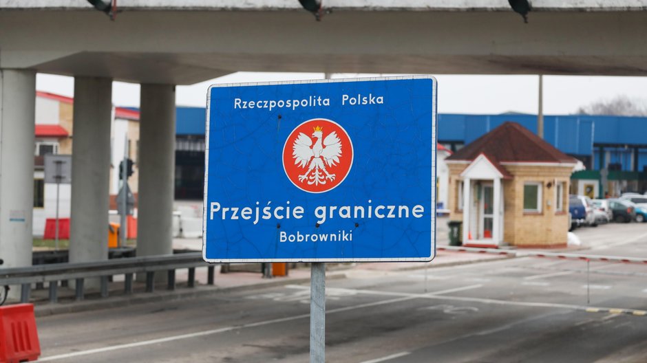 Zamknięte polsko-białoruskie przejście graniczne w Bobrownikach, 10.02.2023