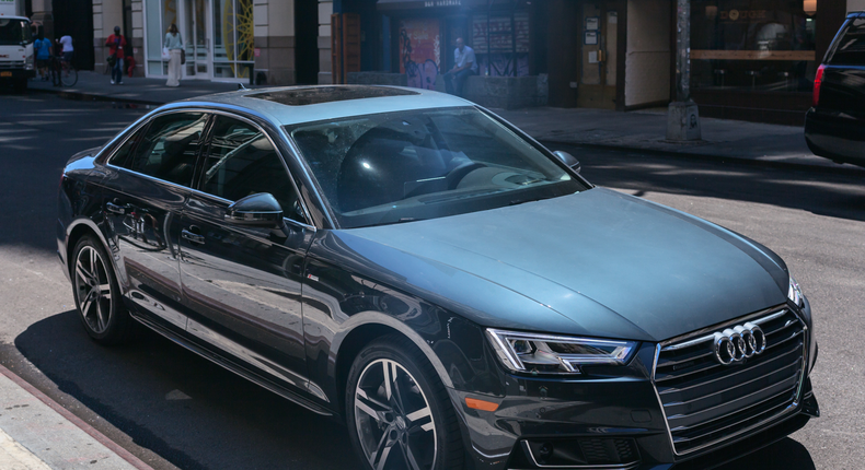 1. Compact luxury car: Audi A4.