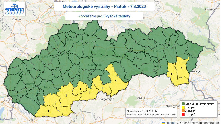 Zmena počasia, 6.8.2026.
