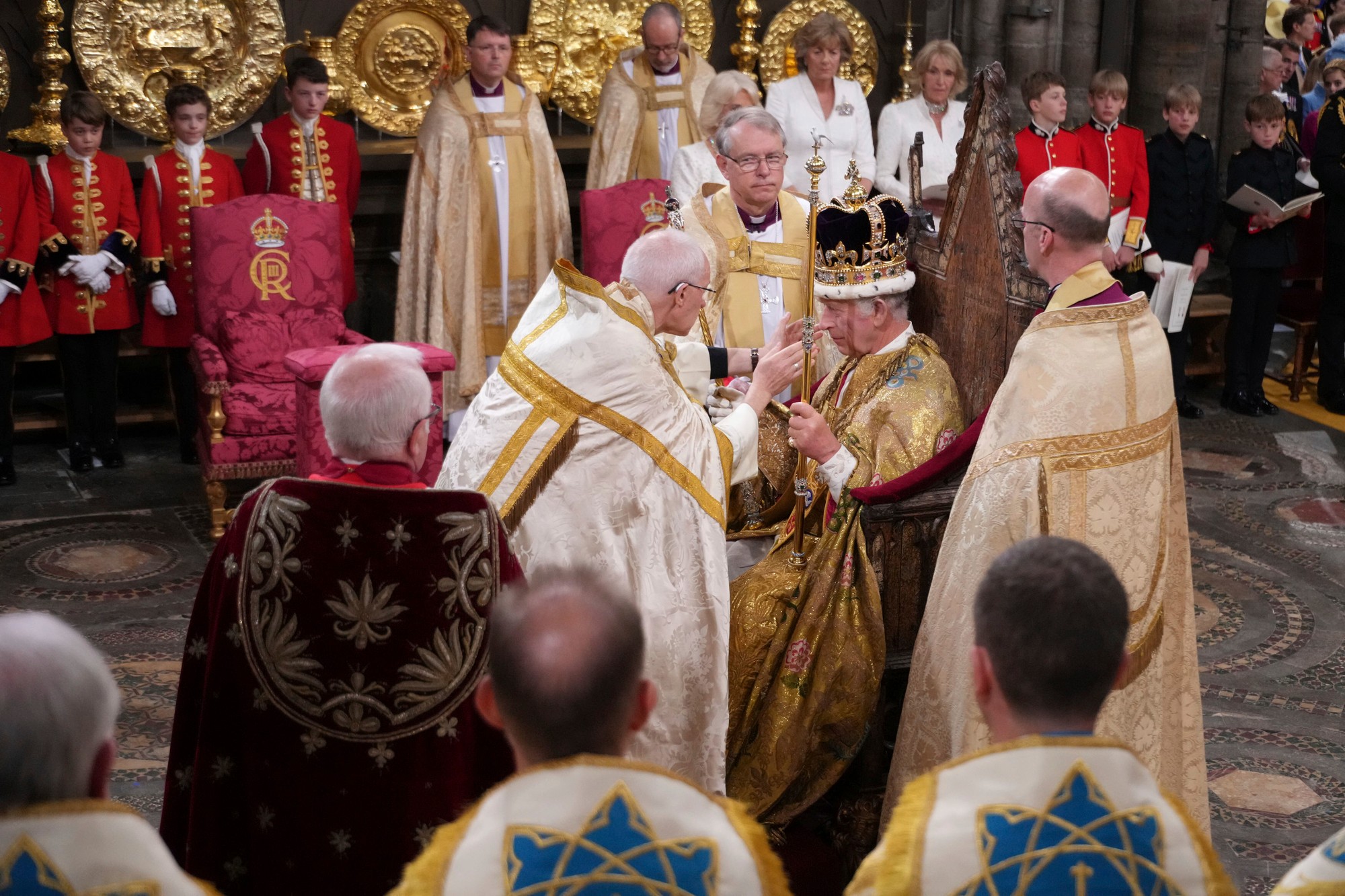 Korunovácia kráľa Karola III. a kráľovnej Camilly.