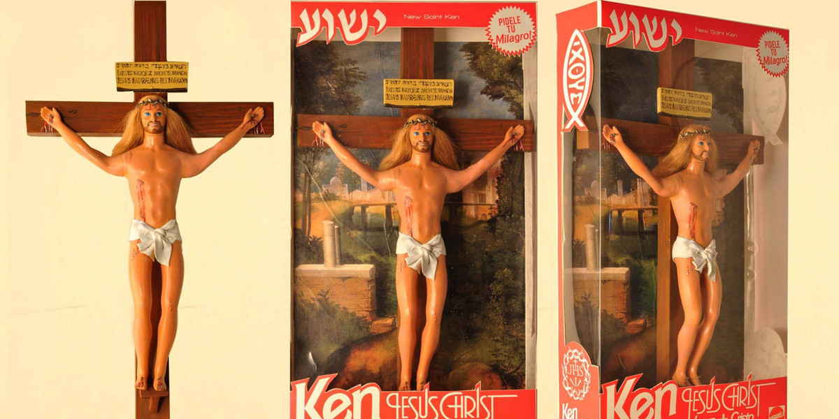 Virgin Barbie and Jesus Ken Angerts Catholics