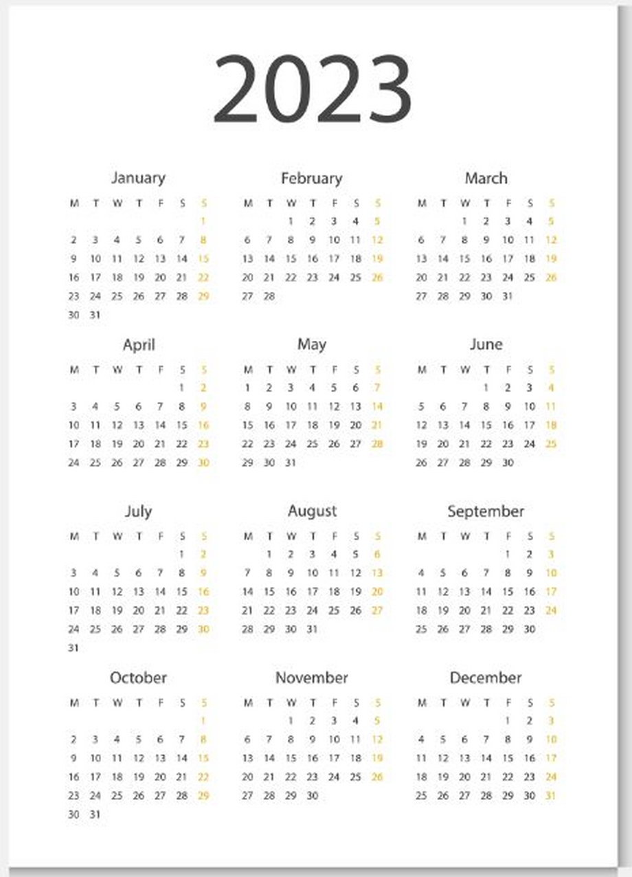 Kalendarz na 2023 r.