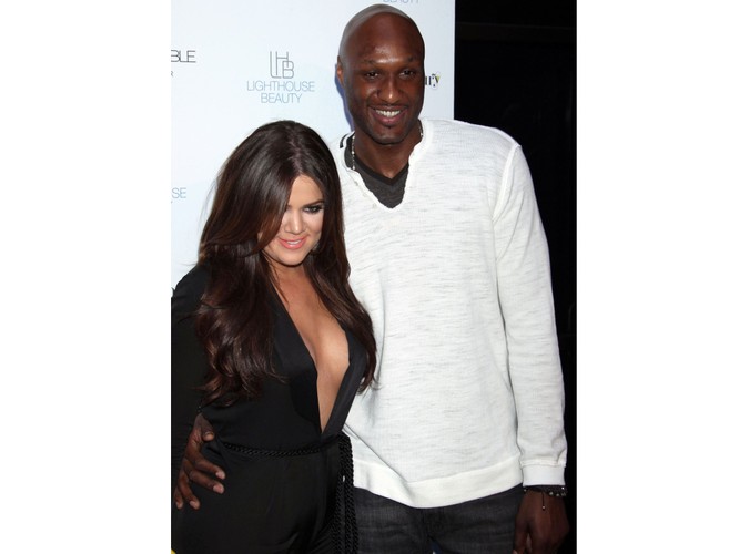 Khloe Kardashian z mężem, koszykarzem NBA Lamarem Odomem