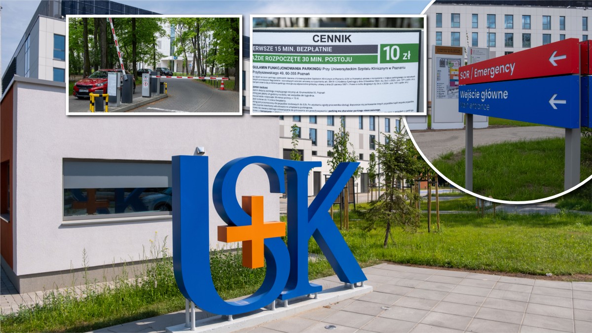 Walczył o życie w poznańskim szpitalu. Musiał zapłacić 1,3 tys. zł za parking