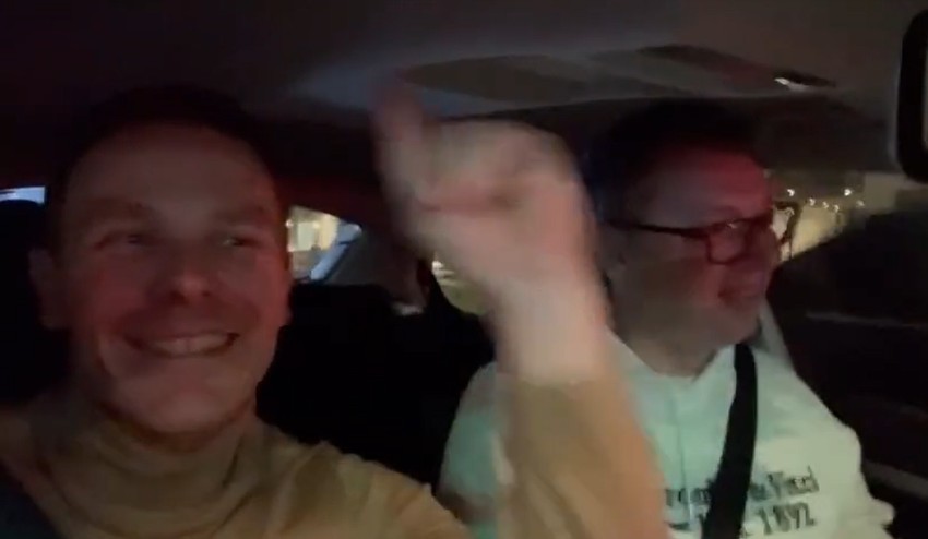 Aleksandar Vučić i Siniša Mali se voze Beogradom 1