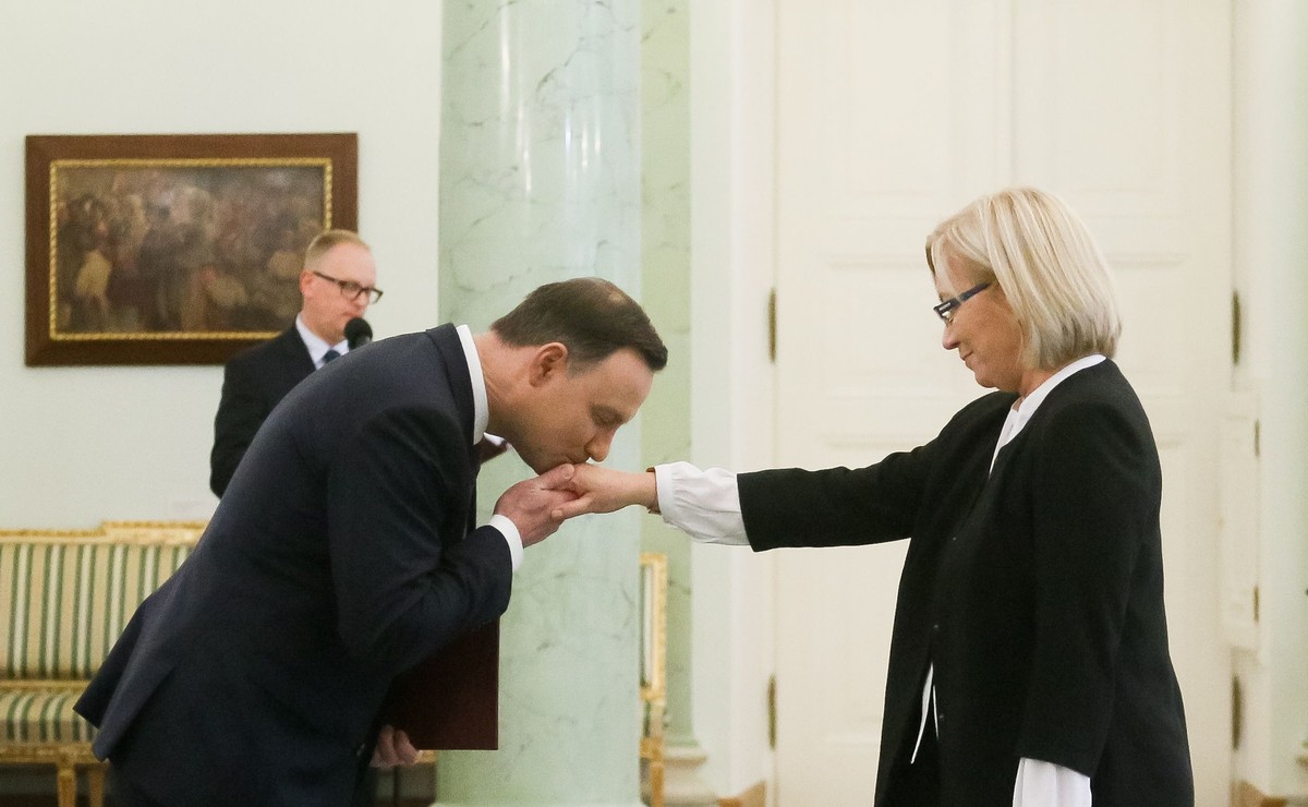 Prezydent Andrzej Duda i prezes TK Julia Przyłębska