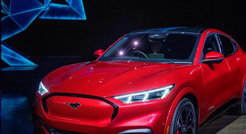 Ford has cut the Mustang Mach-E by about $6,000.Getty Images