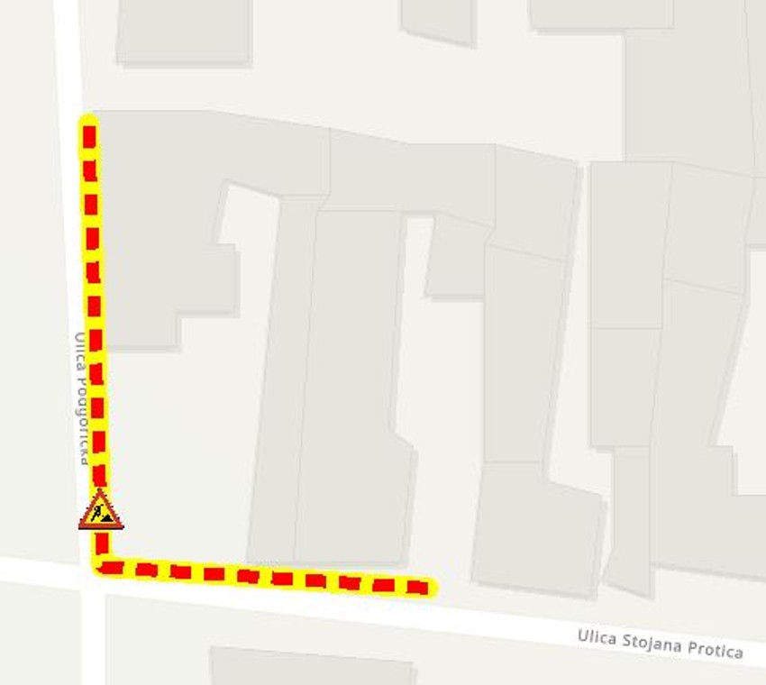 Radovi u Ulici Stojana Protića