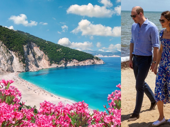 Vilijam i Kejt sa decom letuju u Kefaloniji