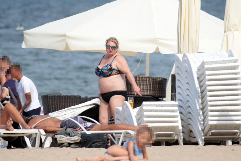 Katarzyna Niezgoda na plaży w Sopocie