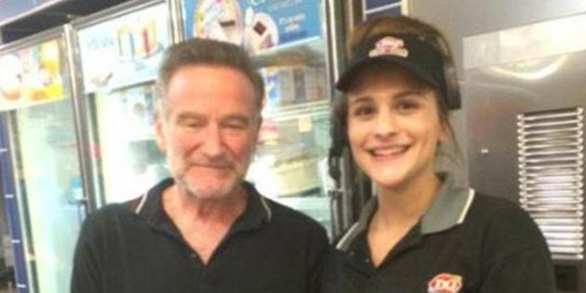 Ostatnie zdjęcie Robina Williamsa - z kelnerką