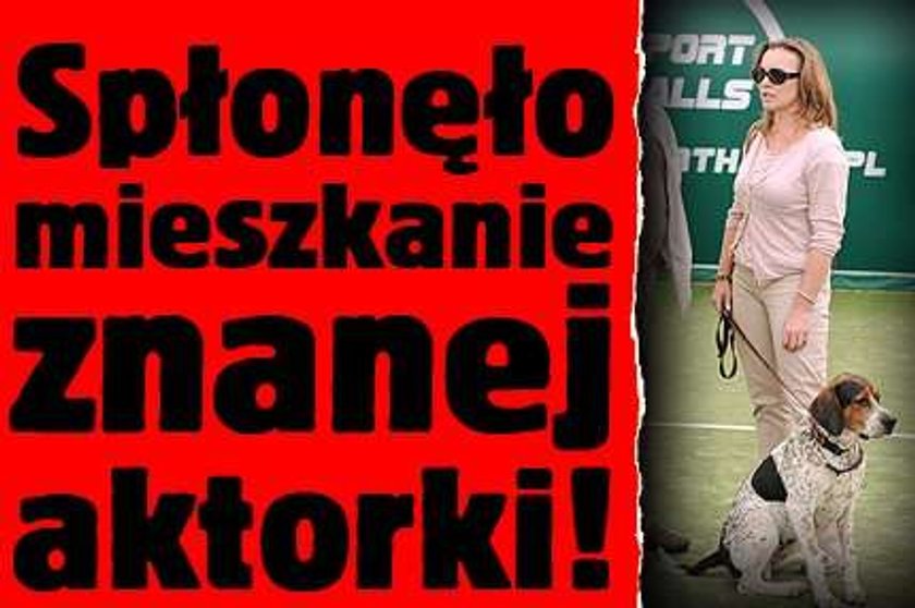 Spłonęło mieszkanie znanej aktorki!