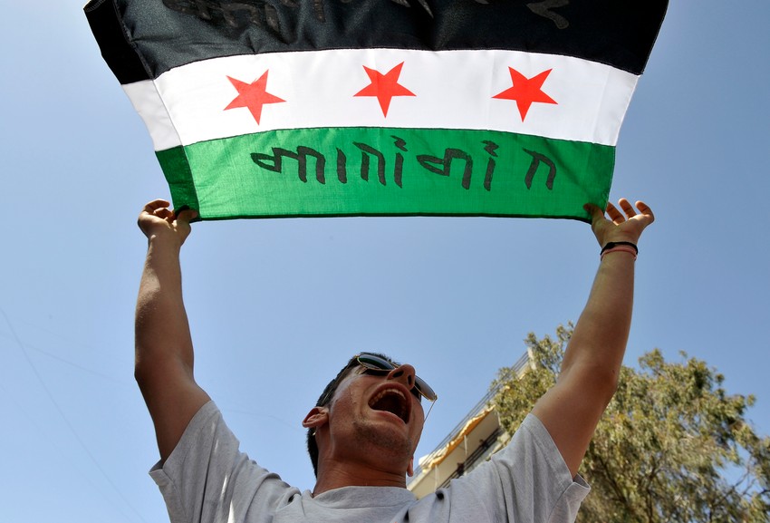 Protest protiv Bašara al Asada u Bejrutu 