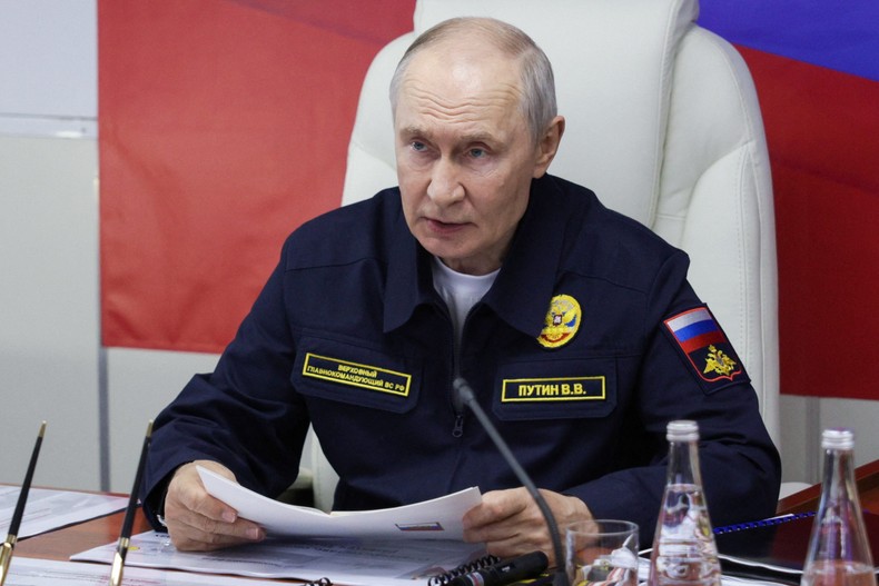 Russian President Vladimir Putin calls potential European seizures of Russian vessels piracy and plunder.Gavriil Grigorov/Pool/ AFP/Getty Images