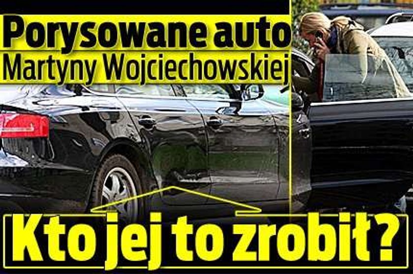 Porysowane auto Martyny Wojciechowskiej. Kto jej to zrobił?