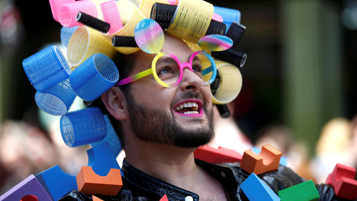 A participant takes part in the annual Pride London Parade, in London