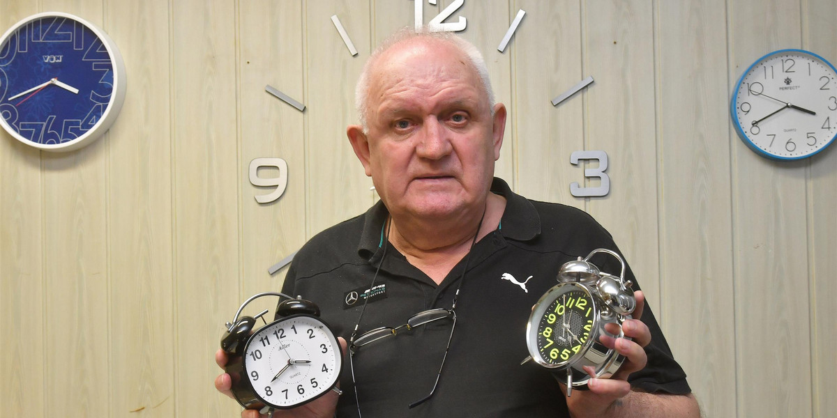 Pan Stanisław jest jedynym zegarmistrzem w Braniewie