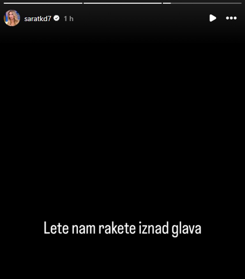 Sara se oglasila iz Dubaija