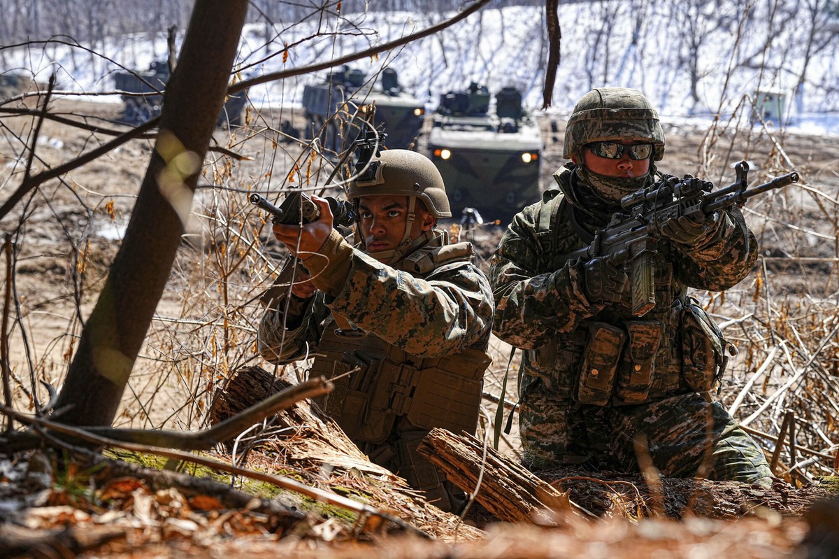 Korea Południowa, USA, manewry wojskowe, żołnierze
