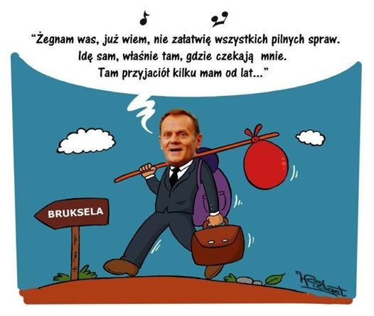 Donald Tusk odchodzi - mem / Lewak zmasakrowany