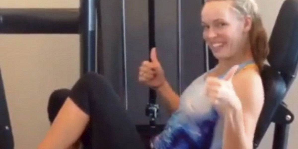 Karolina Woźniacki pochwaliła się na Instagramie, jak trenuje na siłowni!