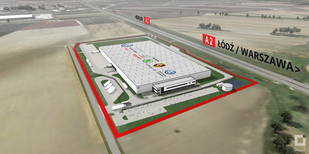 Centrum logistyczne Volkswagen w Komornikach (wizualizacja)