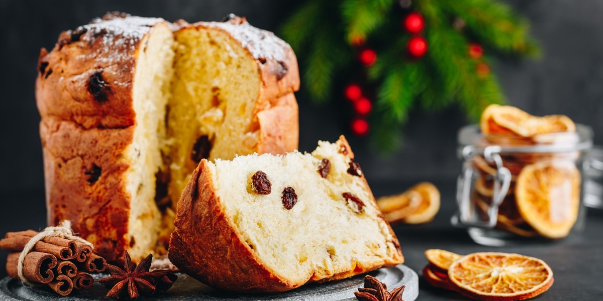 Panettone, włoski wypiek może być ozdobą stołu. 