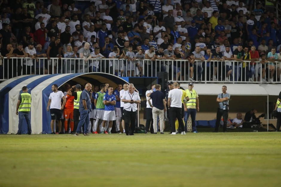 Detalj sa meča Novi Pazar - FK Partizan