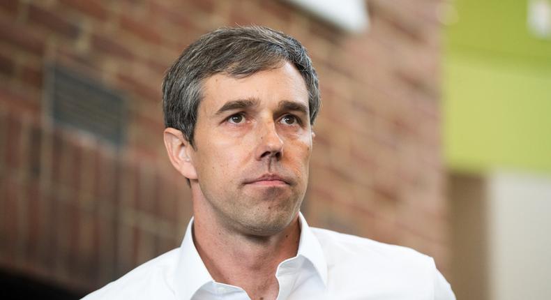 PLYMOUTH, NH - MARCH 20: Democratic presidential candidate Beto O'Rourke looks on during a meet and greet at Plymouth State College on March 20, 2019 in Plymouth, New Hampshire. After losing a long-shot race for U.S. Senate to Ted Cruz (R-TX), the 46-year-old O'Rourke is making his first campaign swing through New Hampshire after jumping into a crowded Democratic field. (Photo by Scott Eisen/Getty Images)