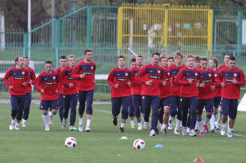 PIŁKA NOŻNA REPREZENTACJA POLSKI TRENING