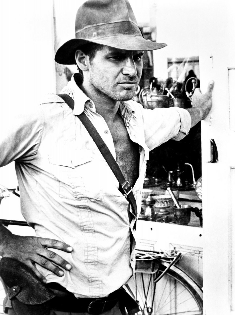 Harrison Ford dans le rôle d'Indiana Jones, 1981