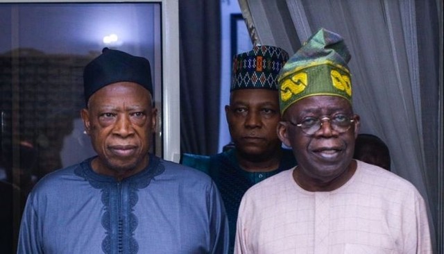 Adamu Abdullahi and Bola Tinubu. (BUSINESSDAY)