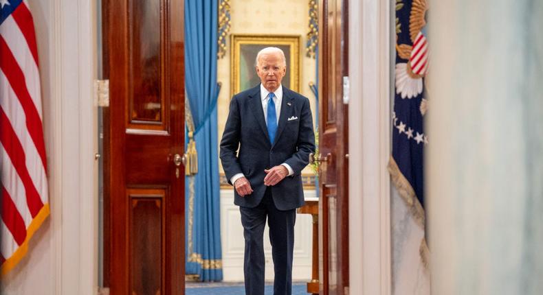 President Joe Biden has repeatedly said he will not drop out of the 2024 race.Andrew Harnik/Getty Images