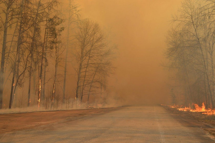 Czarnobyl płonie. Pożar w skażonej strefie