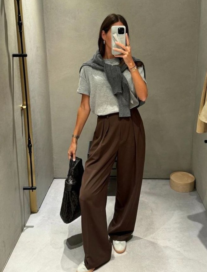Braon pantalone